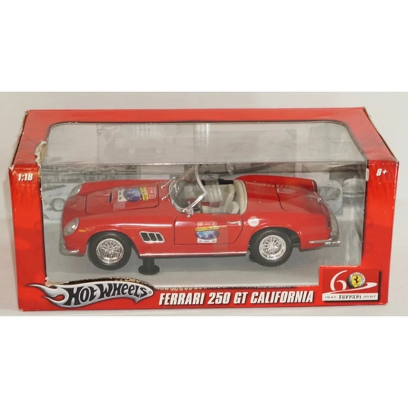 Hot Wheels Other - Hot Wheels Ferrari 250 GT 1:18 60th Anniversary